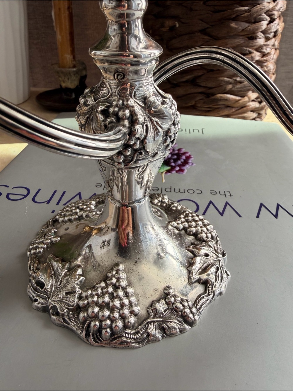 Vintage Benedict Proctor Silver PlatedThree-Arm Decorative Candelabra - Picture 3 of 6